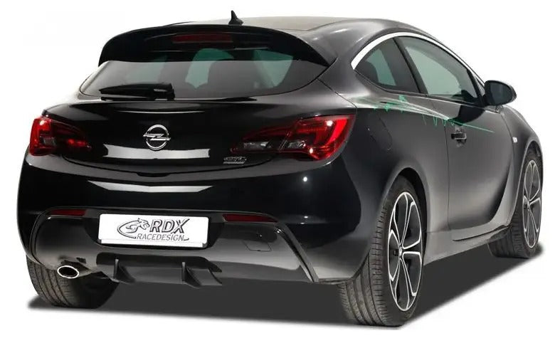 RDX Racedesign, takapuskurin helma 'Diffusor U-Diff', sopii Opel Astra J GTC 2009-2015 sis. OPC-Line (PU)