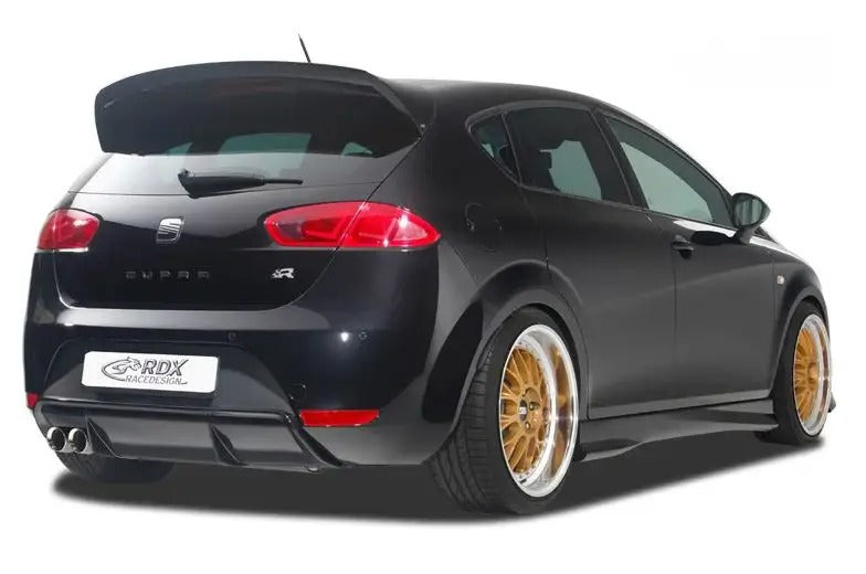 RDX Racedesign, takapuskurin helma 'Diffusor', sopii Seat Leon 1P FR/Cupra (pakoputki vasemmalla) (PUR)