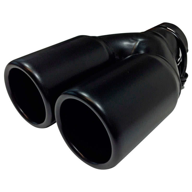 AutoStyle, eksklusiivinen pakoputken viimeistely - musta - 2x76mm - L220mm - 45-60mm