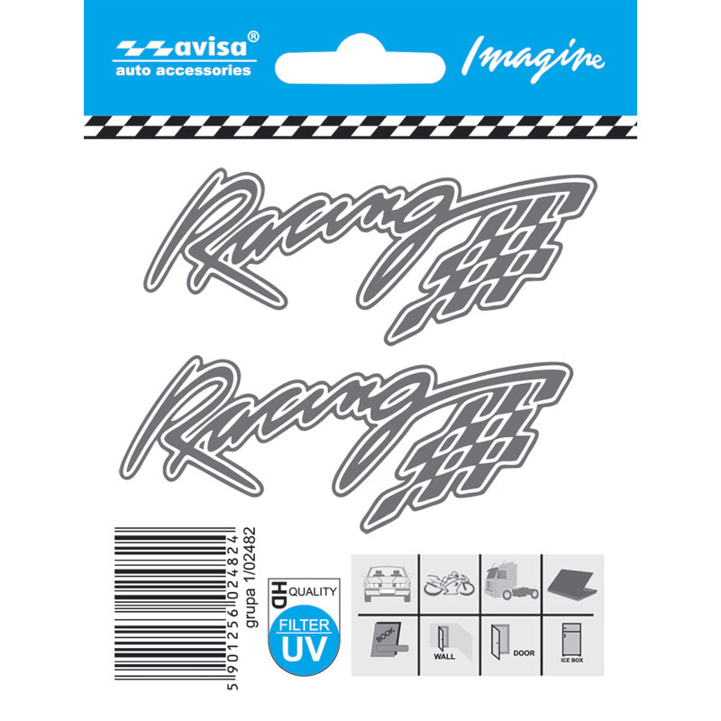 Avisa, Tarrat, Auto Tattoo, Racing, 2 kappaletta, 8,2x3,3cm