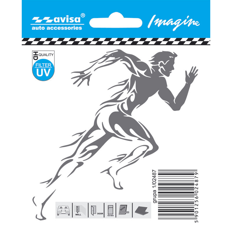Avisa, auto-tatuointitarra Mies - 9,7x9,9cm