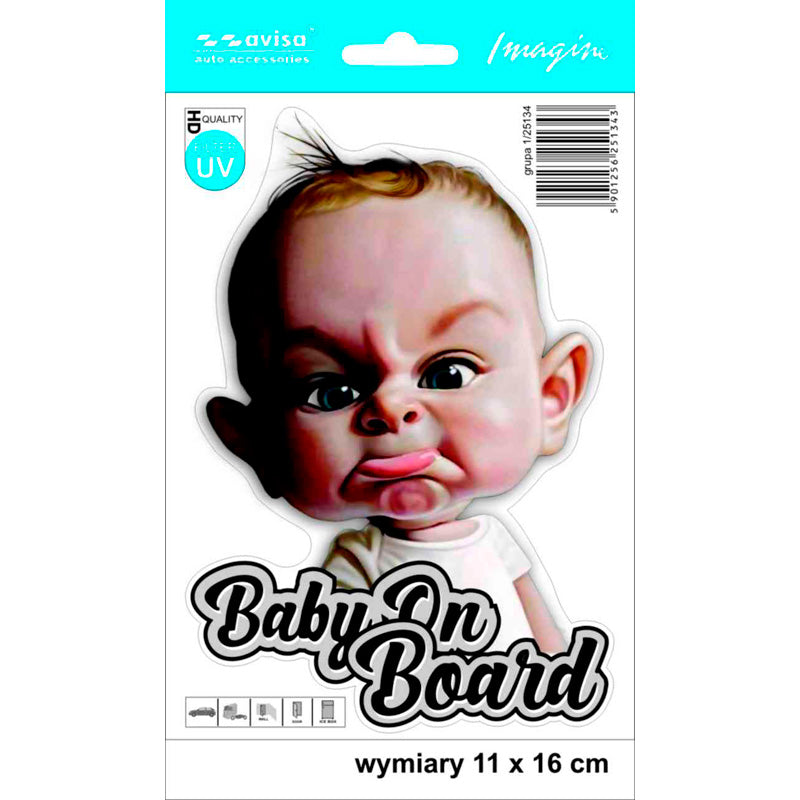 Avisa, Tarrat, Baby On Board, 11x16cm