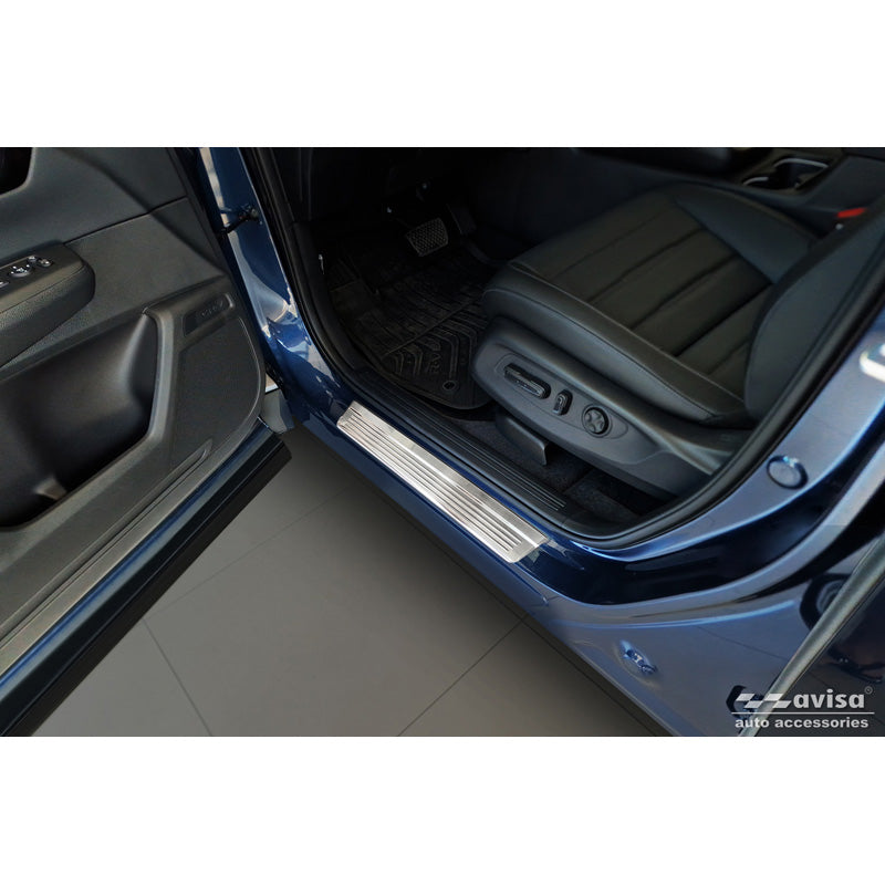 Avisa, Kynnyskotelon suojat, Ruostumaton teräs, sopii Honda CR-V VI (RS_) 2023- - 'Lines' - 4 osaa