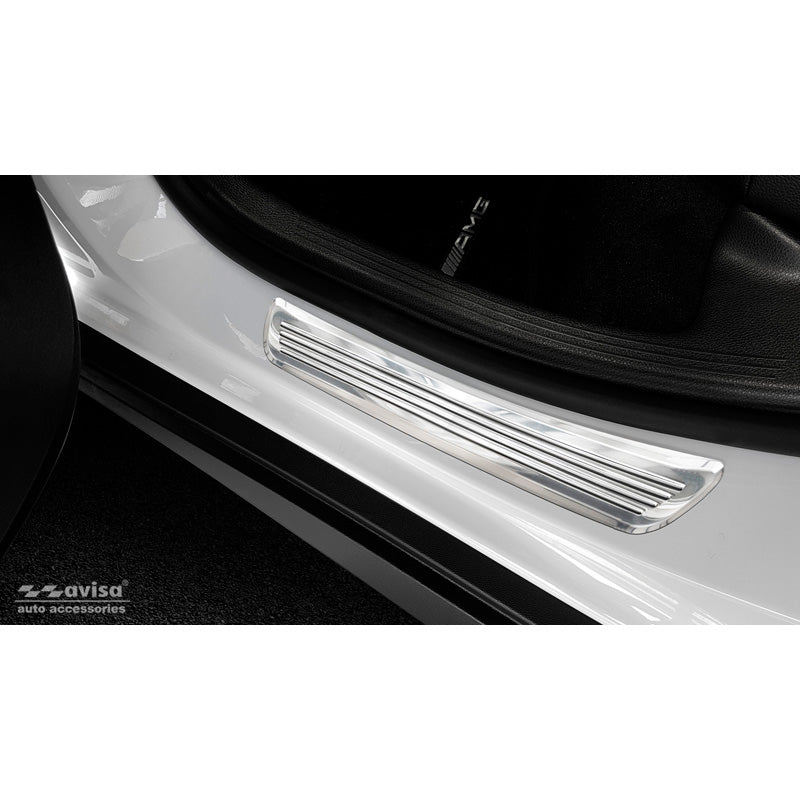 Avisa, kynnyskotelosuojat, ruostumaton teräs, sopii Mercedes GLC/GLC Coupe 2015-2019 & FL 2019- 2-osainen (takaovet)