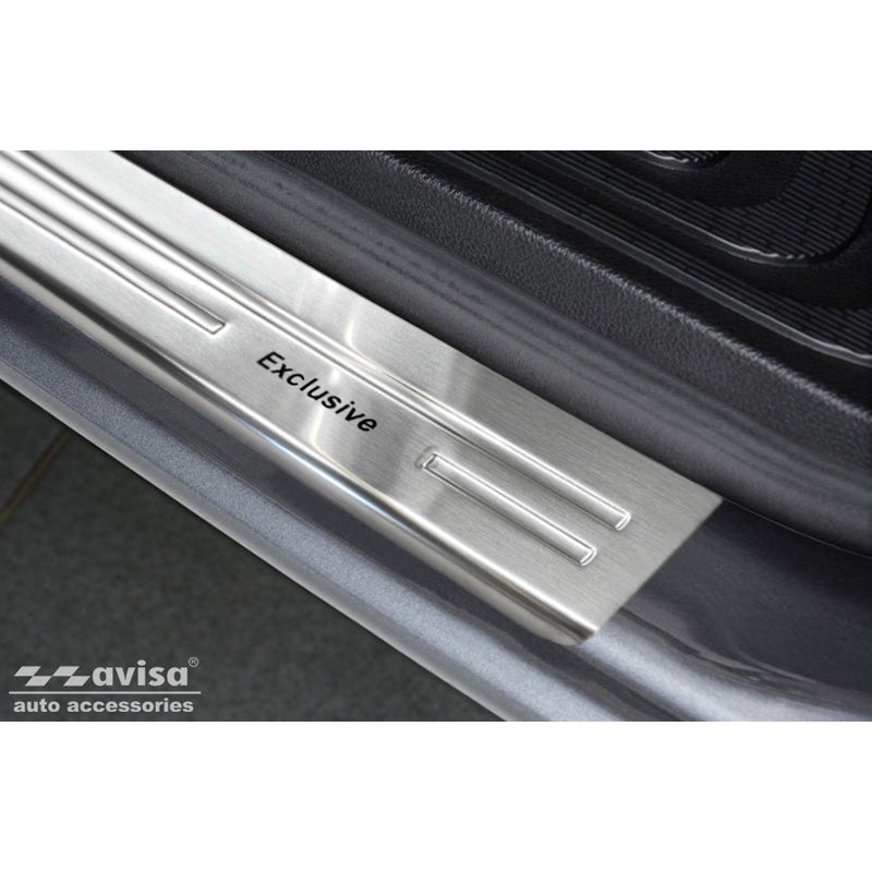 Avisa, kynnyskotelosuojat, ruostumaton teräs, sopii Mercedes Vito & V-Class W447 2014- - 'Exclusive' - 2-osainen - Version 2.0
