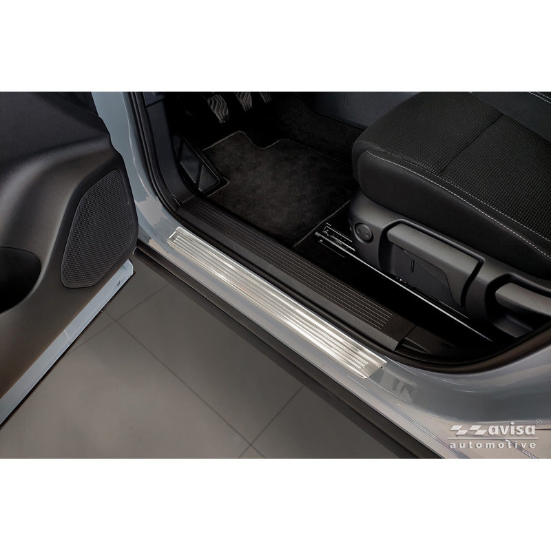 Avisa, Instegsskydd, Rostfritt stål 'Lines', 4 st, passar till Nissan Qashqai III (2021-2024) & Facelift (2024-)