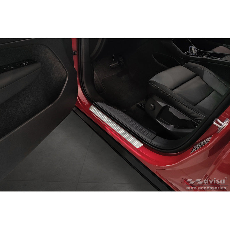 Avisa, kynnysuojat, ruostumatonta terästä, sopii Volvo XC40 2018- - 'Lines' - 4 osaa