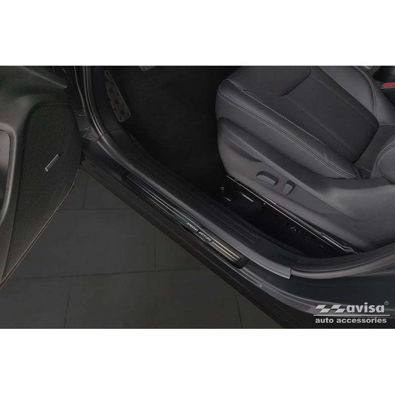 Avisa, kynnyssuojat, musta, ruostumaton teräs, sopii Subaru Forester (SK) 2018- - 'Special Edition' - 4 osaa