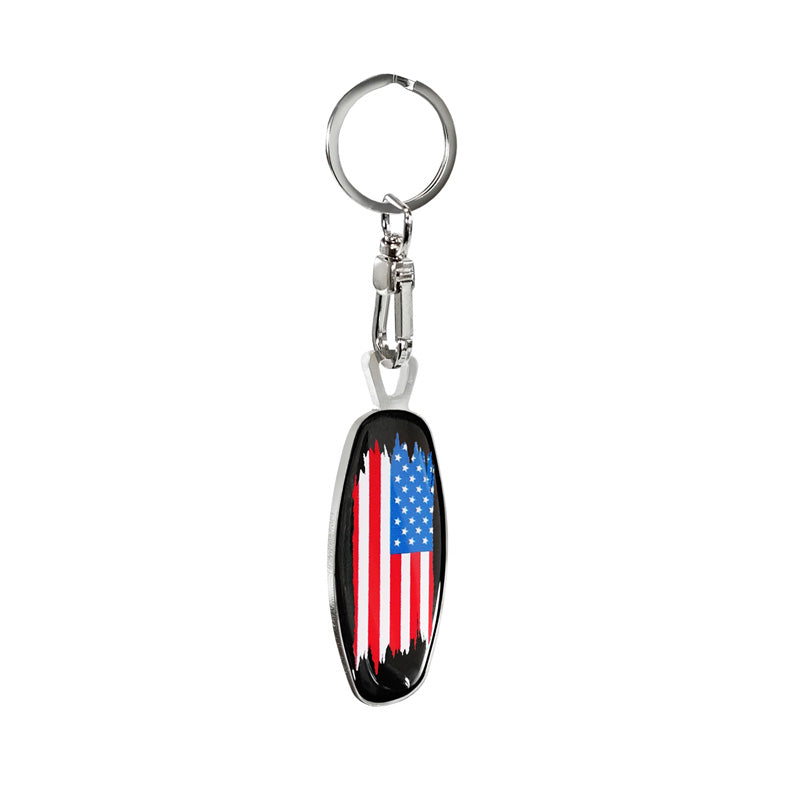 Avisa, Avainnauha, Ruostumaton teräs, USA+PL Embleemi/Lippu, 1 kpl