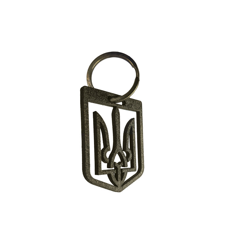 Avisa, avaimenperä ruostumattomasta teräksestä - "Ukraine" (kulta) - 5,5 x 7,2 cm