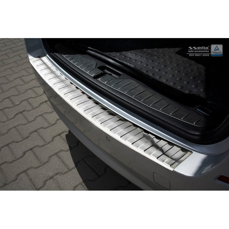 Avisa, takapuskurisuoja, ruostumatonta terästä, sopii BMW 5-Series F11 Touring 2010-2017 'Ribs'