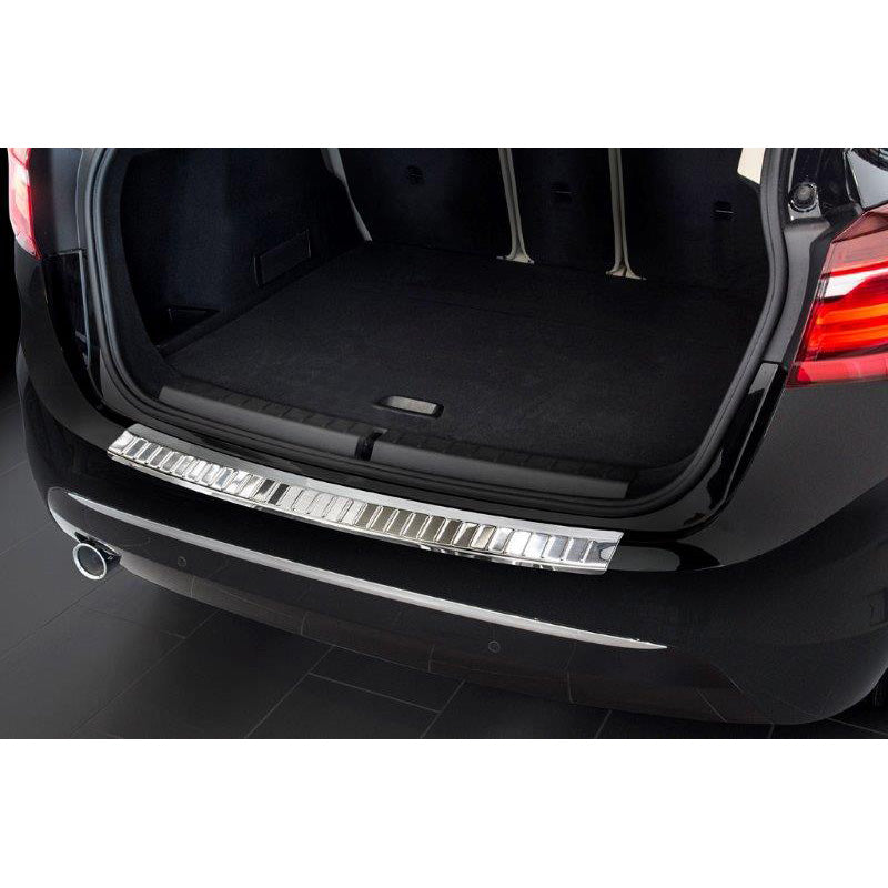 Avisa, takapuskurin suoja, ruostumatonta terästä, sopii BMW 2-Series F45 Active Tourer 2014-2018 & FL 2018- (excl. M-Sport) 'Ribs'