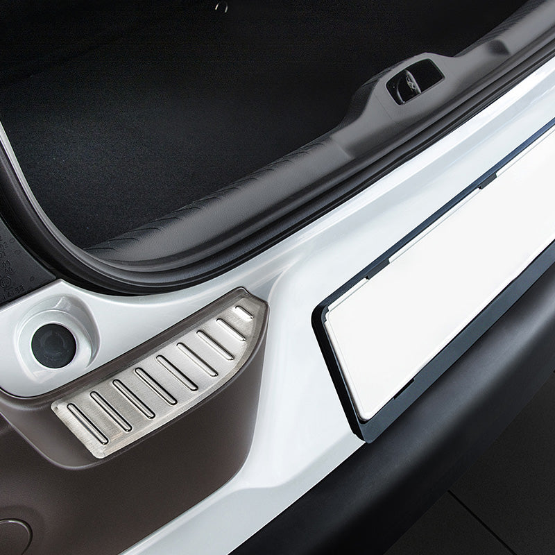 Avisa, takapuskurin suoja, ruostumatonta terästä, sopii Citroën C4 Cactus 2014-2018 'Ribs'