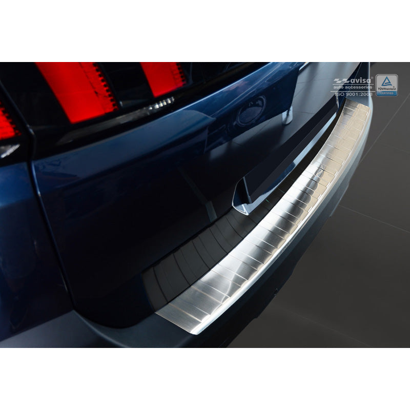 Avisa, takapuskurin suoja, ruostumaton teräs, sopii Peugeot 5008 II 2017- (paitsi GT-Line) 'Ribs'