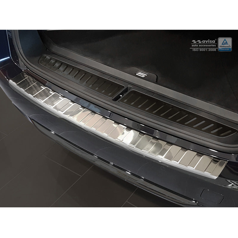 Avisa, takapuskurin suoja, ruostumaton teräs, sopii BMW 5-Series G31 Touring 2017-2020 paitsi M-Sport 'Ribs'