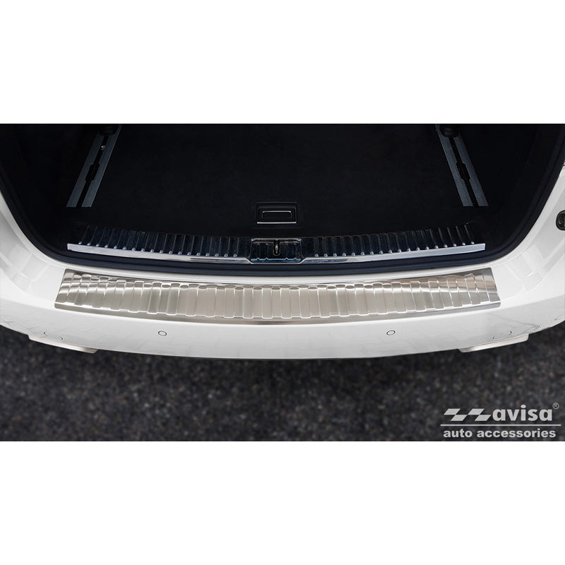 Avisa, Bakre stötfångarskydd, Rostfritt stål, passar Porsche Cayenne II 2010-2014 & FL 2014- 'Revben'