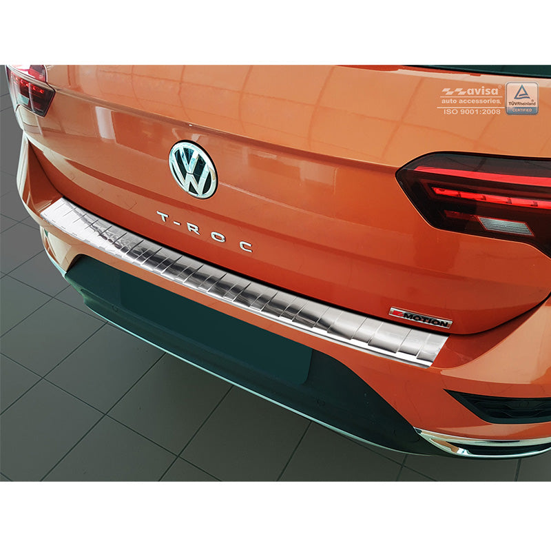 Avisa, takapuskurin suoja, ruostumaton teräs, sopii Volkswagen T-Roc 2017-2022 & Facelift 2022- mukaan lukien Cabrio - 'Ribs'