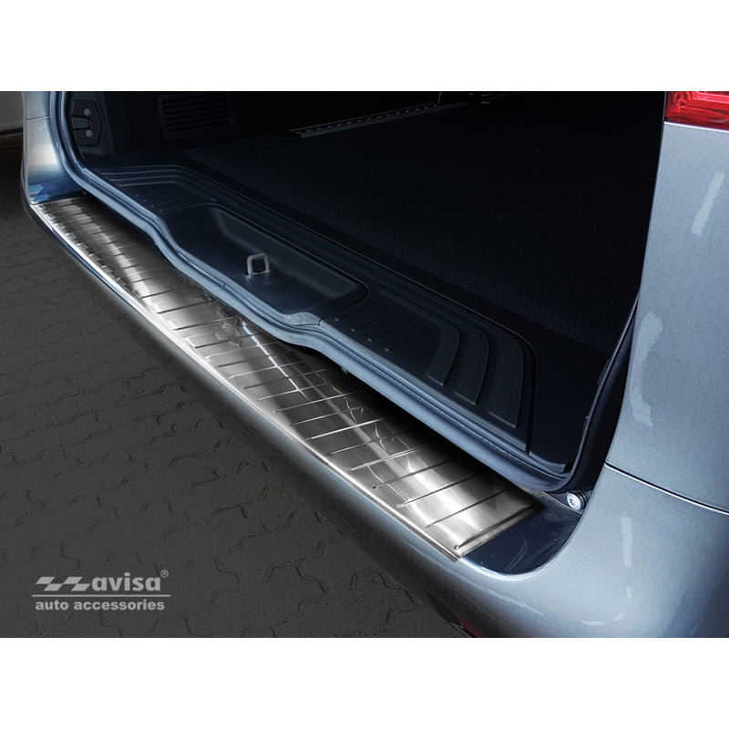 Avisa, takapuskurinsuoja, ruostumatonta terästä, sopii Mercedes Vito & V-Class 2014-2019 & facelift 2019- 'Ribs' (pitkä versio)