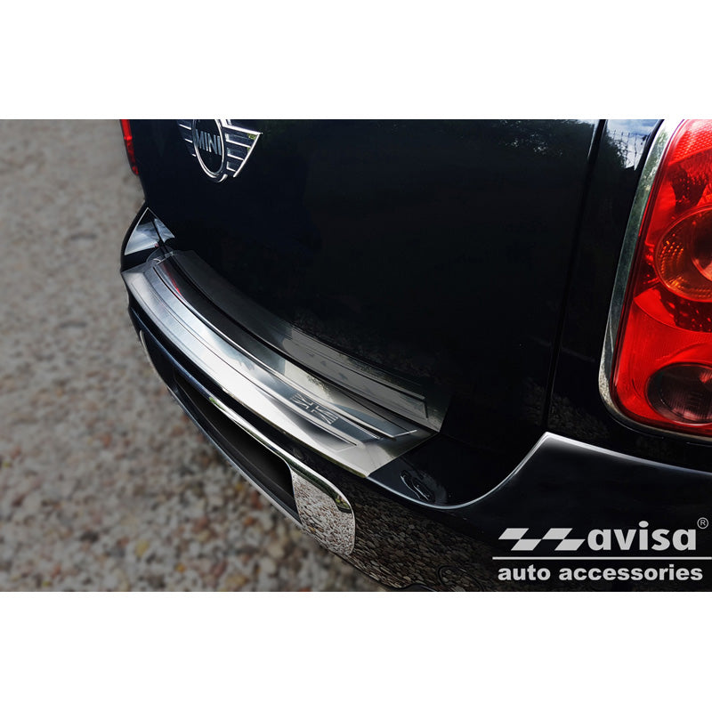 Avisa, takapuskurin suoja, ruostumatonta terästä, sopii Mini Countryman R60 2010-2014 'Brittilippu'