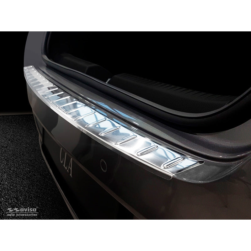 Avisa, takapuskurin suoja, ruostumatonta terästä, sopii Mercedes CLA II (X118) Shooting Brake 2019- 'Ribs'