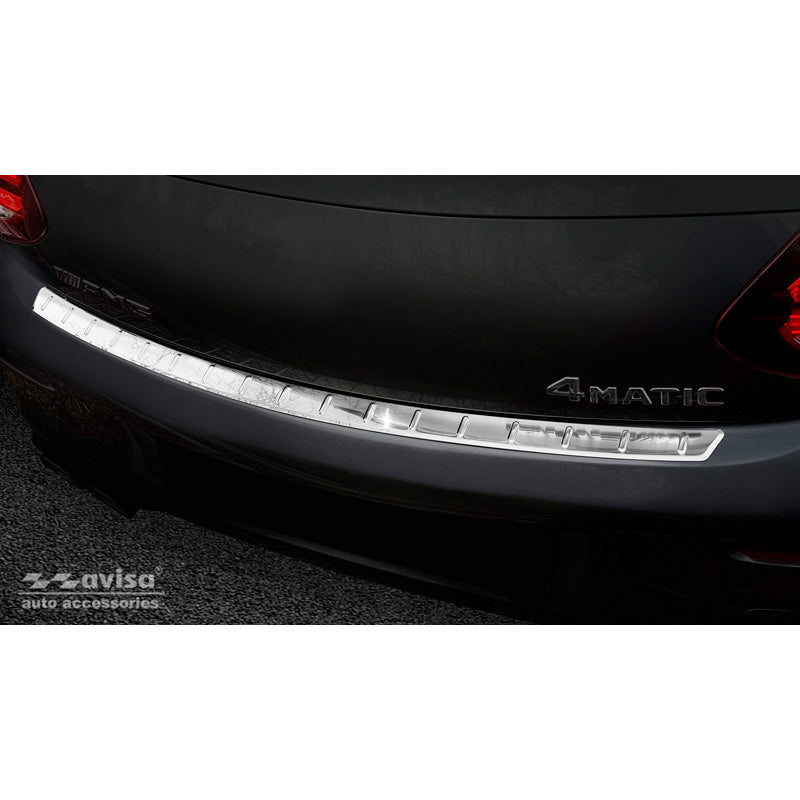 Avisa, takapuskurin suoja, ruostumatonta terästä, sopii Mercedes C-Class C205 Coupe AMG 2015-2021 'Ribs'