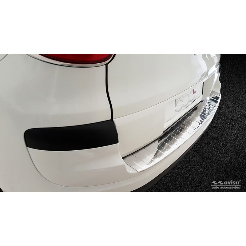 Avisa, takapuskurin suoja, ruostumatonta terästä, sopii Fiat 500L Facelift 2017- 'Ribs'