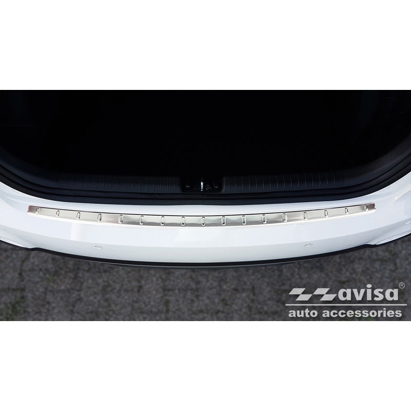 Avisa, takapuskurin suoja, ruostumatonta terästä, sopii Hyundai i20 II 5-ovinen & Active Crossover FL 2018-2020 - 'Ribs'