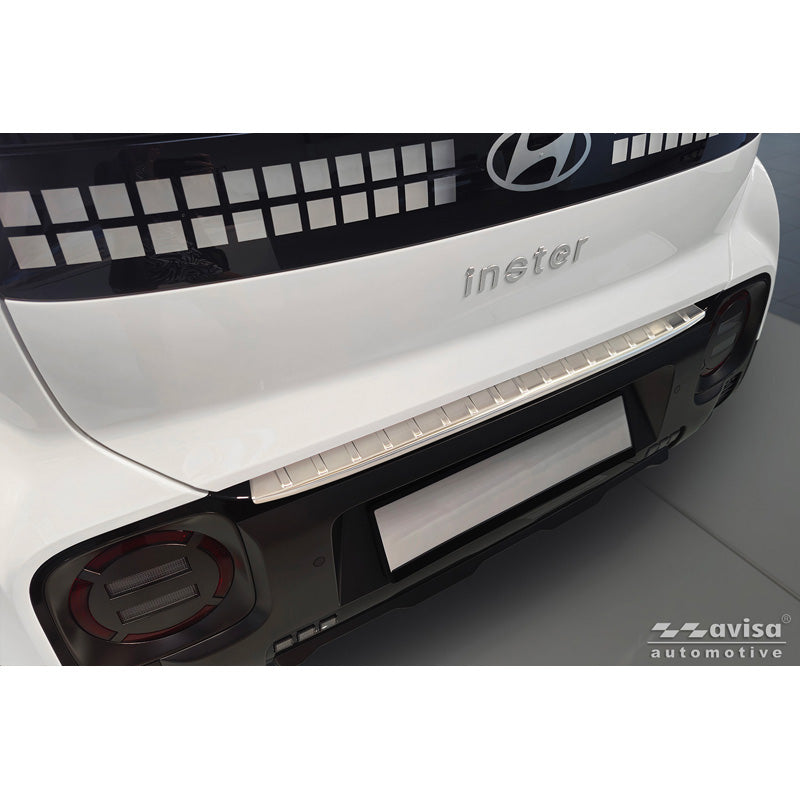 Avisa, takapuskurin suoja, ruostumaton teräs, sopii Hyundai Inster (2024-) - hopea