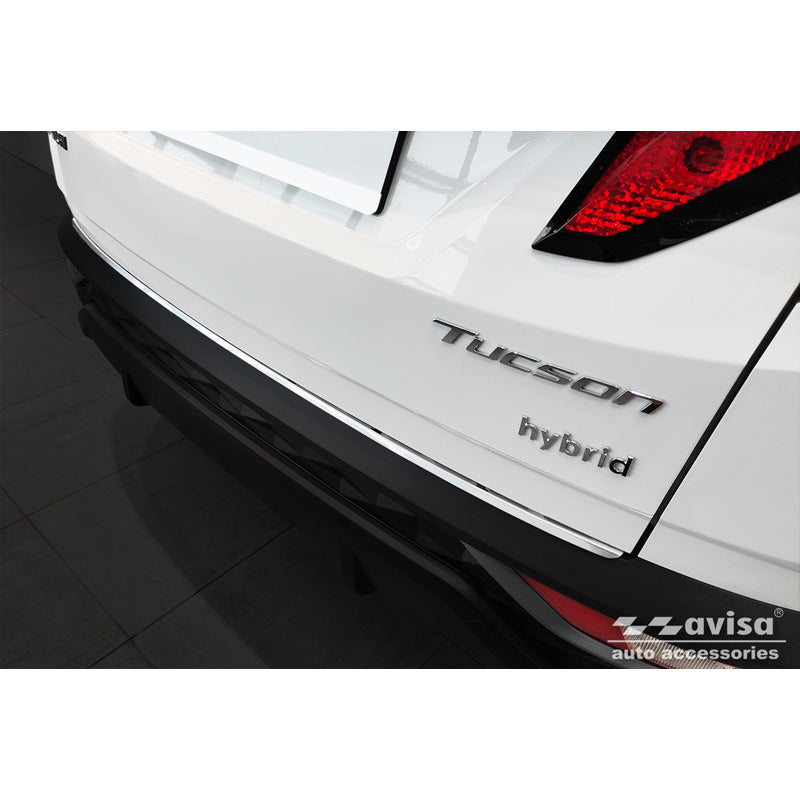 Avisa, takapuskurin suoja, ruostumatonta terästä, sopii Hyundai Tucson 2020- 'Ribs'