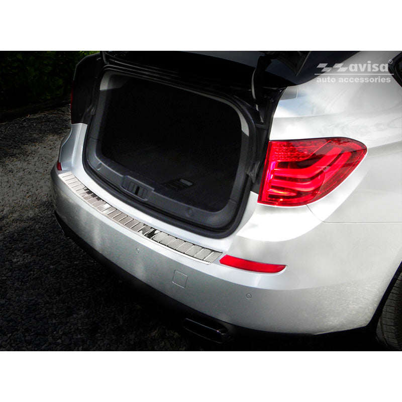 Avisa, takapuskurin suoja, ruostumatonta terästä, sopii BMW 5-Series GT (F07) 2009-2013 'Ribs'