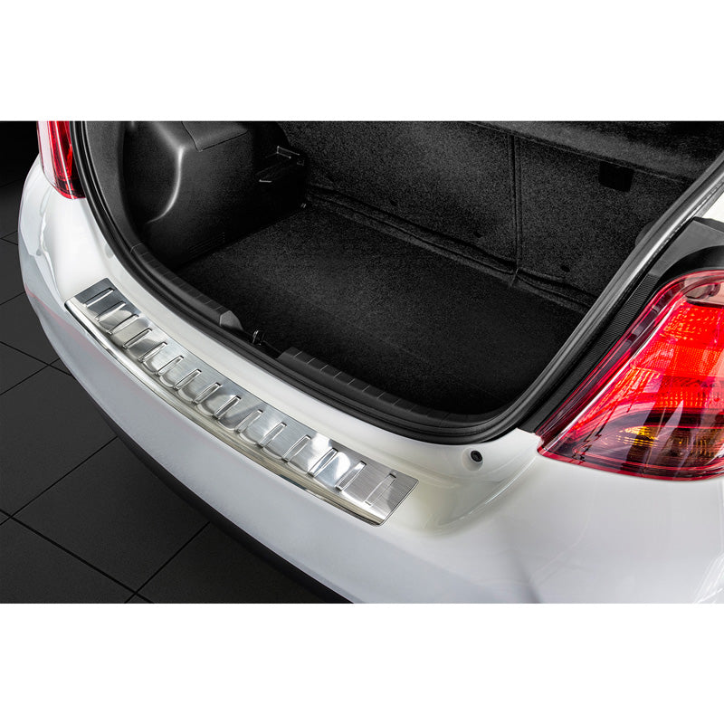 Avisa, Bakre stötfångarskydd, Rostfritt stål, passar Toyota Yaris III 2014-2019 'Ribs'