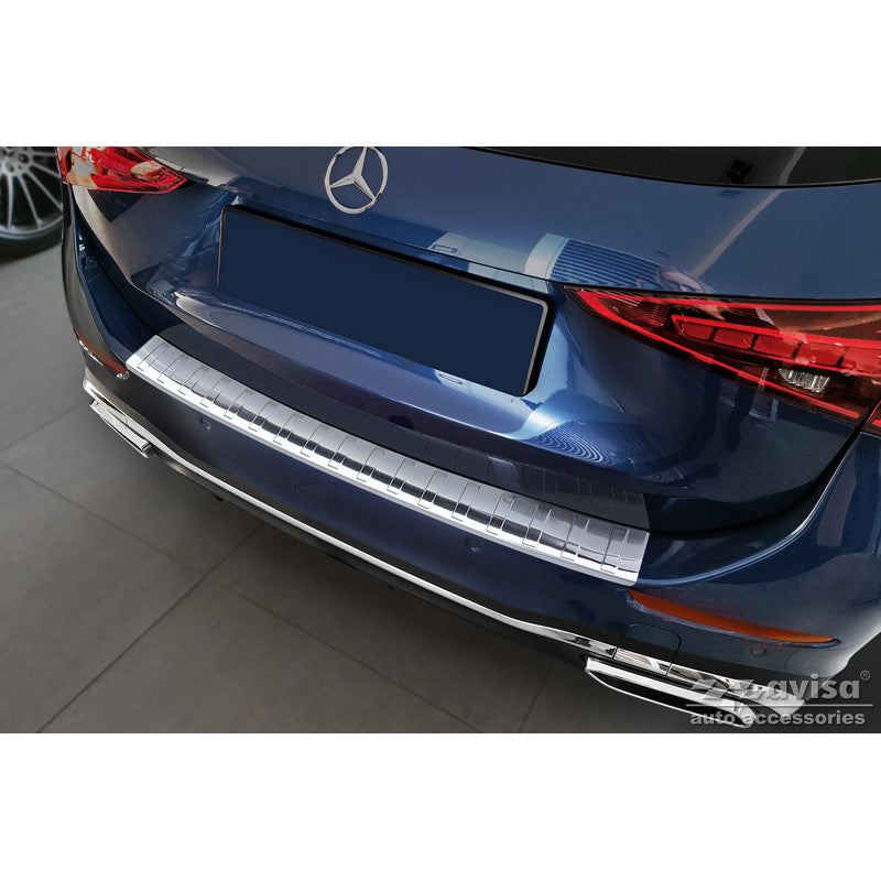 Avisa, takapuskurin suoja, ruostumatonta terästä, sopii Mercedes C-Class AMG Estate (S206) 2021- 'Ribs'