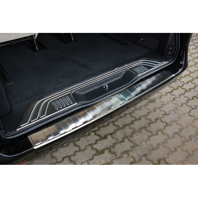 Avisa, takapuskurin suoja, ruostumatonta terästä, sopii Mercedes Vito & V-Class 2014-2019 & Facelift 2019- 'Ribs'