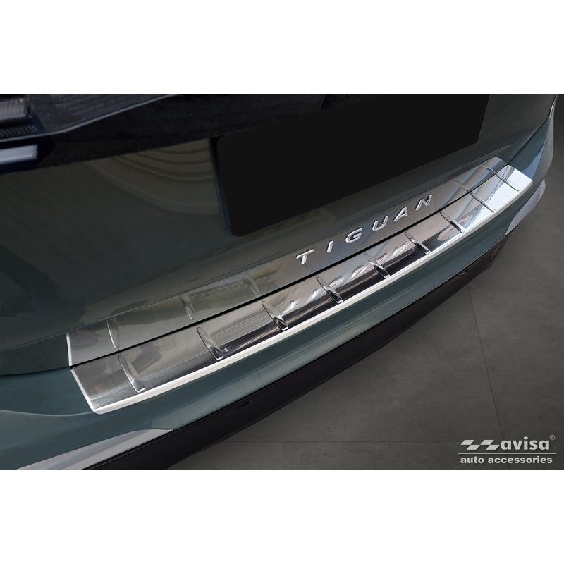 Avisa, takapuskurin suoja, ruostumatonta terästä, sopii Volkswagen Tiguan (CT1) 2024- 'Ribs'