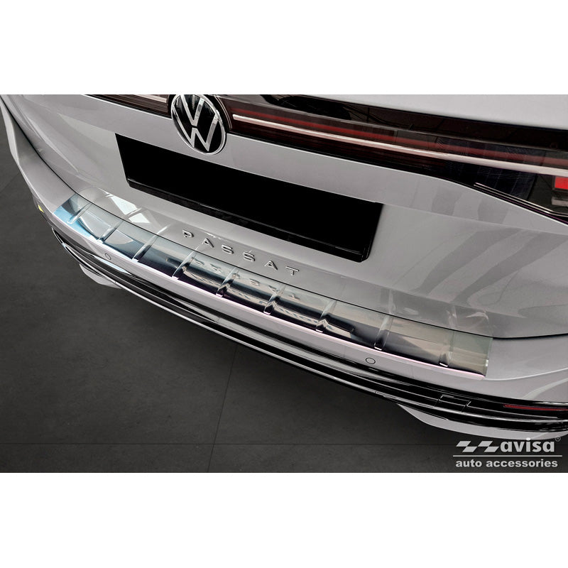 Avisa, takapuskurin suoja, ruostumatonta terästä, sopii Volkswagen Passat Variant (CJ5) 2023- 'Ribs'