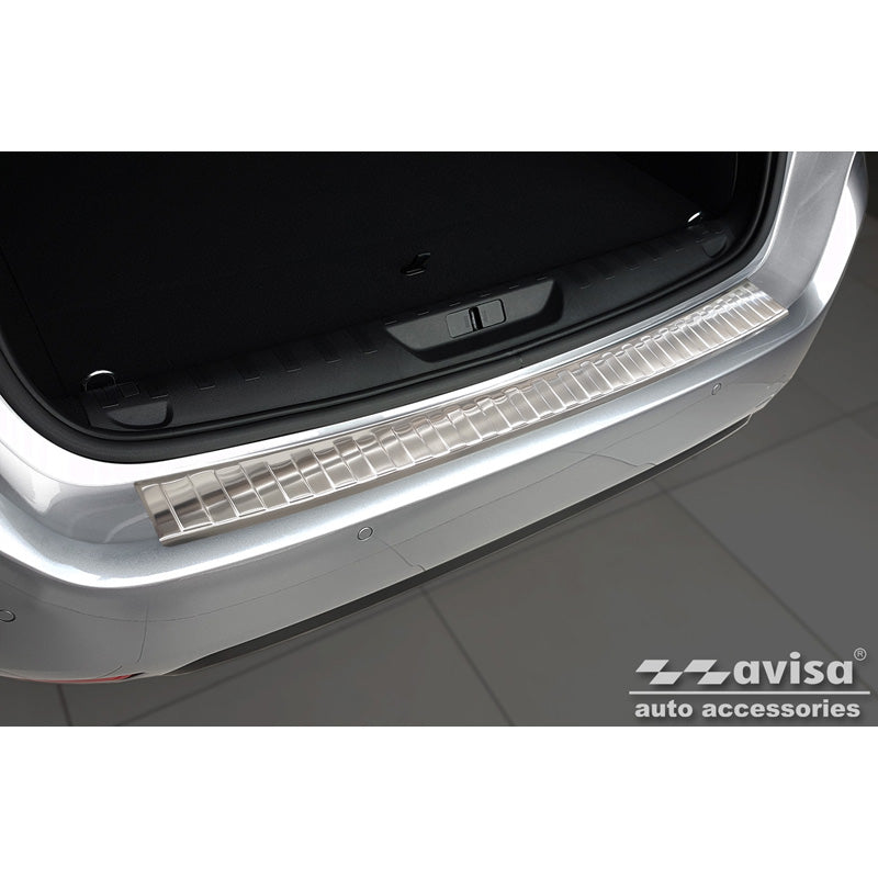 Avisa, Bakre stötfångarskydd, Rostfritt stål, passar Peugeot 308 II SW 2013-2017 & Facelift 2017-2021 'Revben'