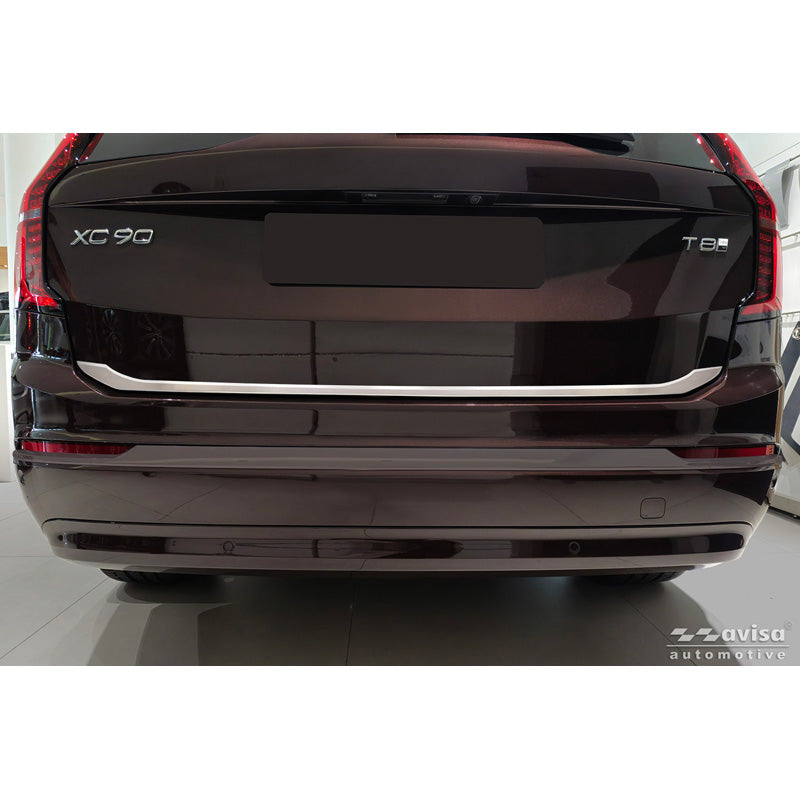 Avisa, takaluukun verhoilu, harjattu ruostumaton teräs, sopii Volvo XC90 II:een (2015-2019), Facelift (2019-2024) & Facelift (2024-)