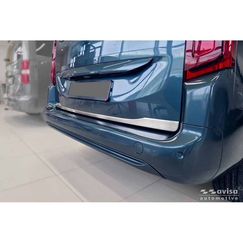 Avisa, takaluukun suoja, harjattu ruostumaton teräs, sopii Toyota Proace City Verso (2019-2024) & Facelift (2024-)