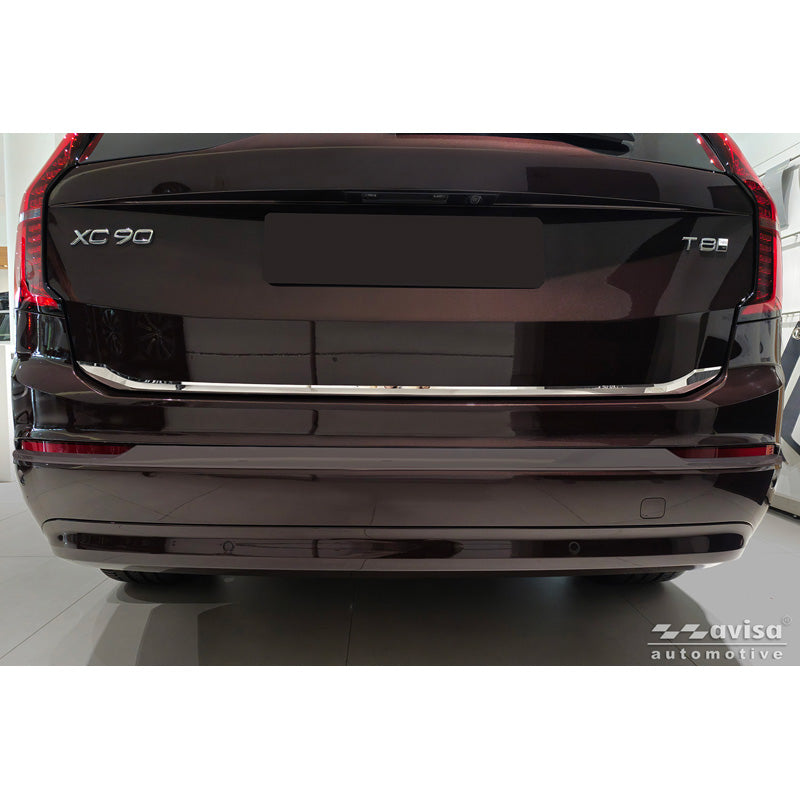 Avisa, takaluukun suoja, kromattu ruostumaton teräs, sopii Volvo XC90 II (2015-2019), Facelift (2019-2024) & Facelift (2024-)