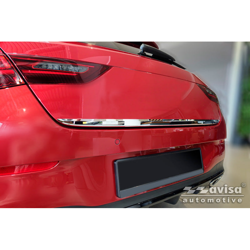 Avisa, Krom rostfritt stål bakluckbeklädnad, passar till Mercedes CLA Shooting Brake (X118) (2019-)