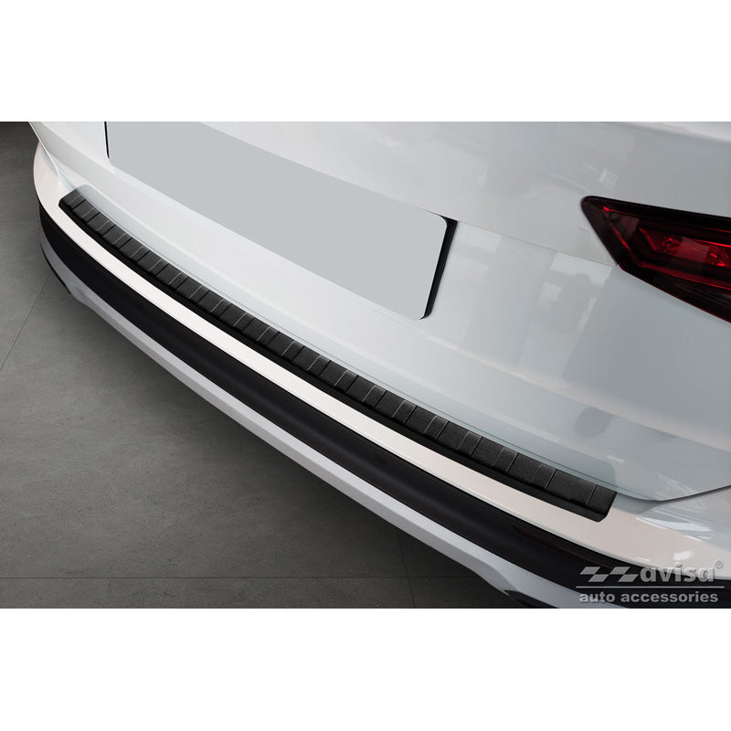 Avisa, takapuskurin suoja, mattamusta, ruostumatonta terästä, sopii Seat Ateca 2016-2020 & FL 2020- 'Ribs'
