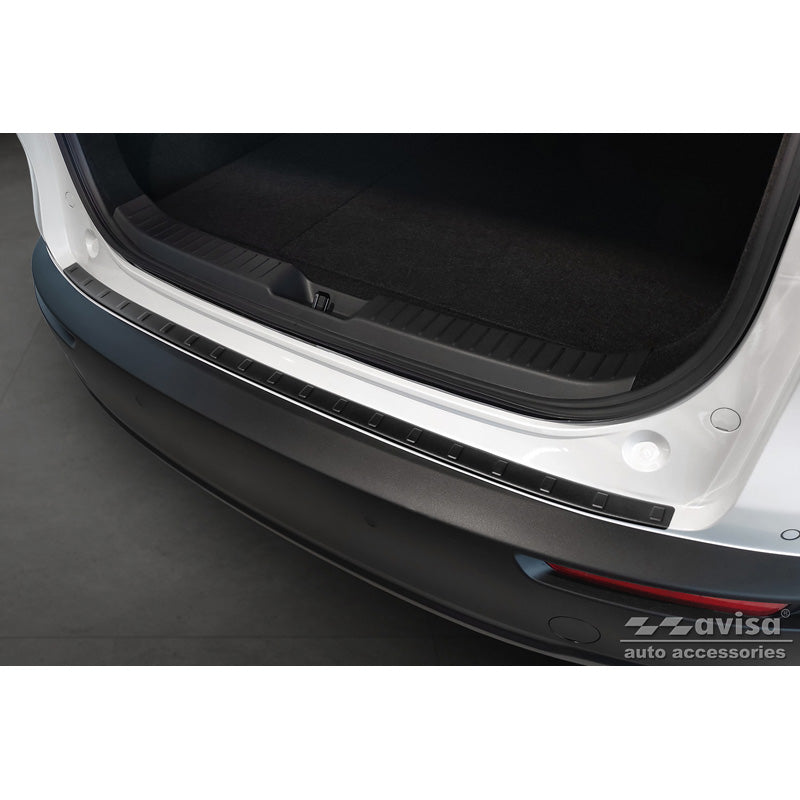 Avisa, takapuskurin suoja, mattamusta, ruostumaton teräs, sopii Mazda CX-30 2019- 'Ribs'