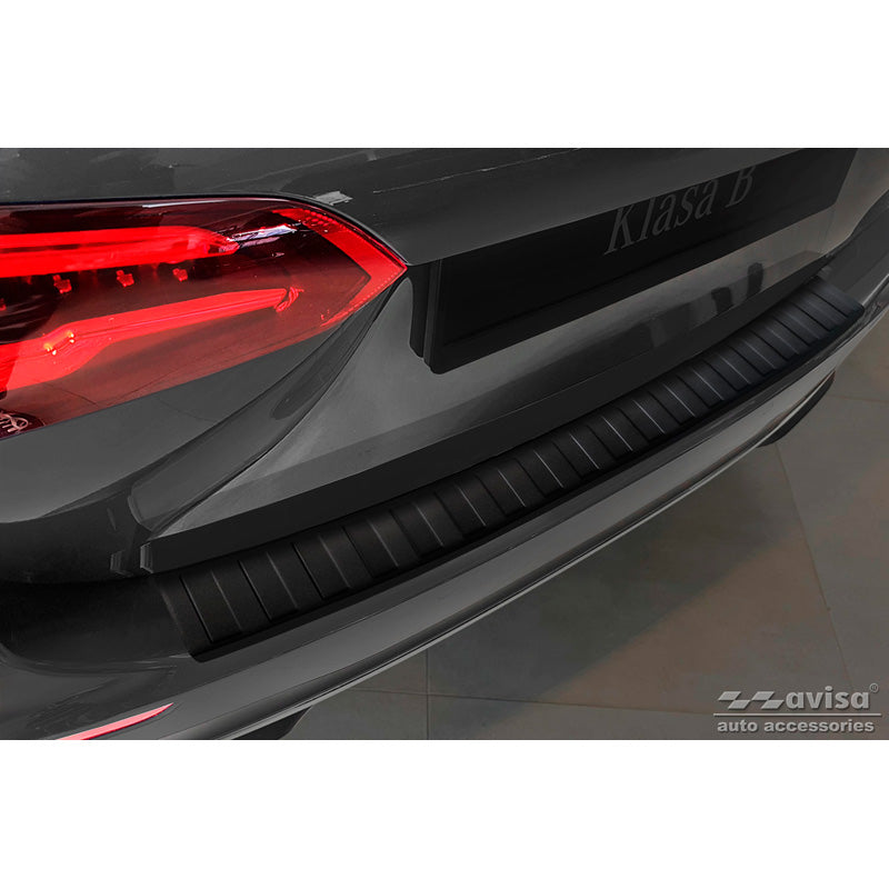 Avisa, takapuskurin suoja, mattamusta, ruostumaton teräs, sopii Mercedes B-Class III W247 / AMG 2018-