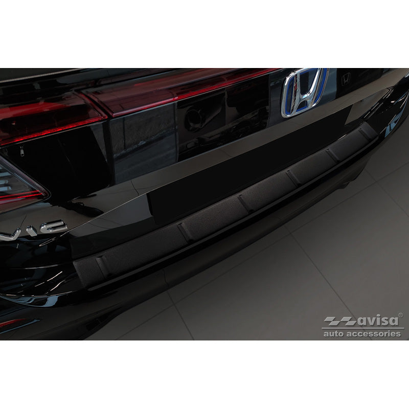 Avisa, takapuskurin suoja, mattamusta, ruostumaton teräs, sopii Honda Civic XI HB 2022- 'Ribs'