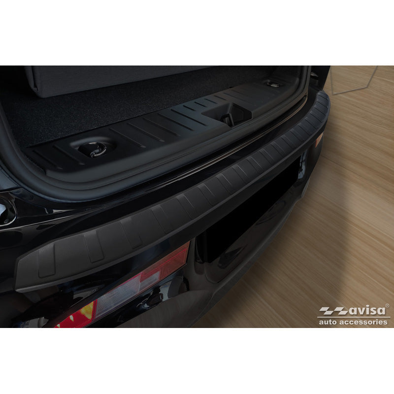 Avisa, takapuskurin suoja, mattamusta, ruostumatonta terästä, sopii BMW i3 (i01) Facelift 2017-2022 'Rivat'