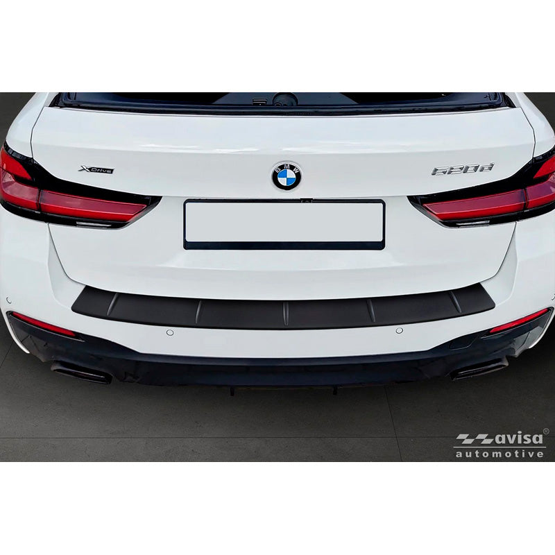 Avisa, Bakre stötfångarskydd, Rostfritt stål, passar till BMW 5 Series Touring (G31) Facelift 2020-2024 med M-Paket - Matt svart