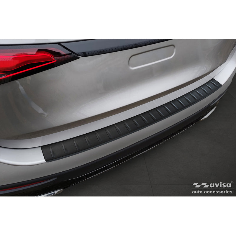 Avisa, takapuskurin suoja, ruostumaton teräs, mattamusta, sopii Mercedes GLC II (X254) 2022-, 'Rivat'