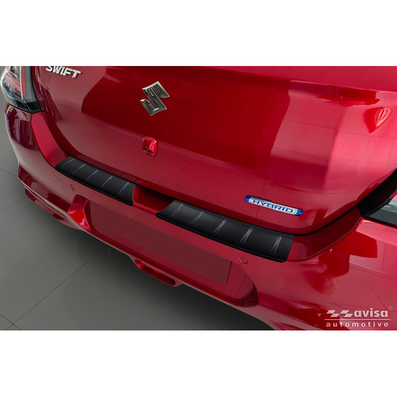 Avisa, takapuskurin suoja, mattamusta ruostumaton teräs, sopii Suzuki Swift VI 2024-, 'Ribs'