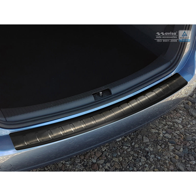 Avisa, takapuskurin suoja, musta, ruostumatonta terästä, sopii Volkswagen Touran II 2010-2015 'Ribs'