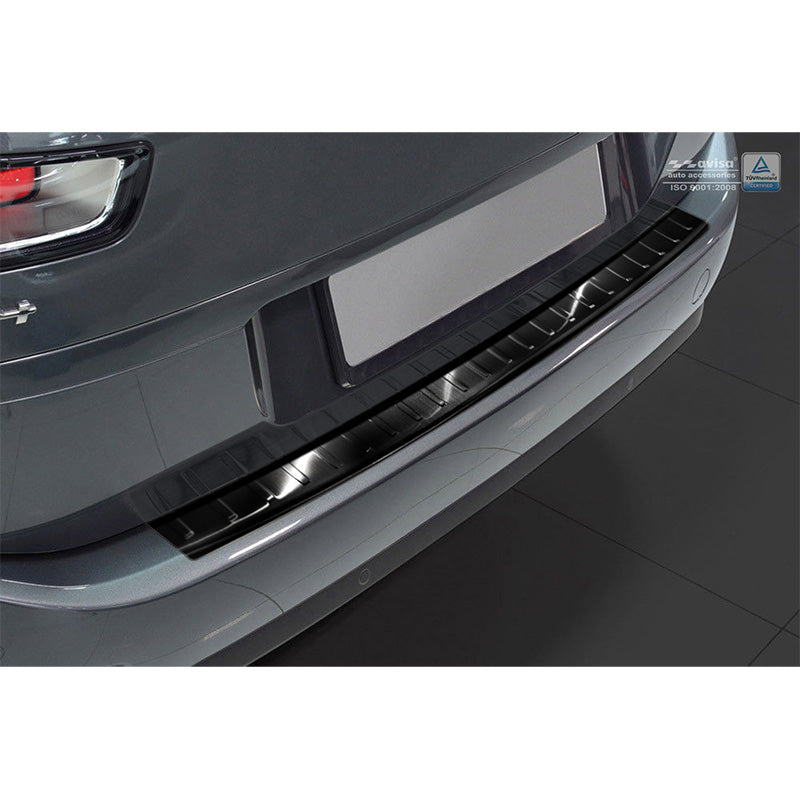 Avisa, takapuskurin suoja, musta, ruostumaton teräs, sopii Citroën C4 Picasso 2013- & C4 Spacetourer 2018- 'Ribs'